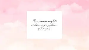 2560x1440 Summer Quote Pink Aesthetic