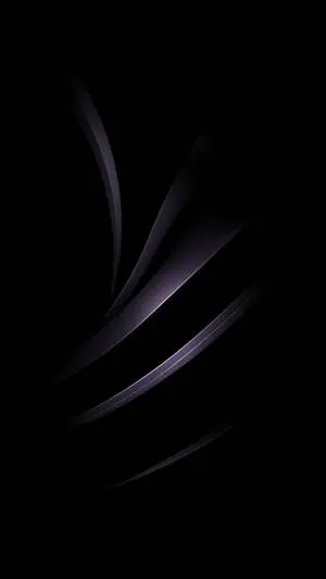3D Abstract Curves Pure Black HD Phone Screen