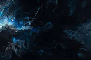Black Blue Liquify Abstract Background