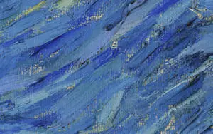 Abstract Strokes Blue Painting
