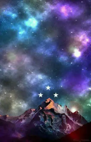 Mountain Colorful Starry Sky ACOTAR
