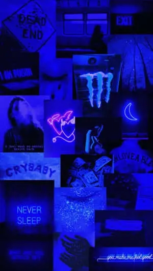 Dark Blue And Black Aesthetic Background