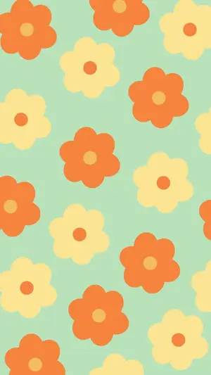Aesthetic iPhone X Flower Pattern