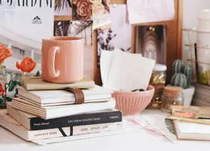Aesthetic Minimalist Pink Desk