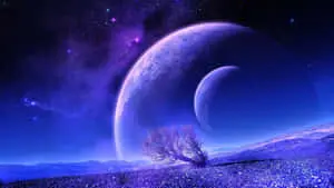 Aesthetic Night Sky Full Moon