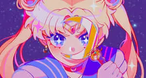 Aesthetic Sailor Moon Purple Glitters
