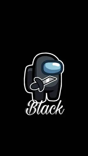 Among Us Black Knife