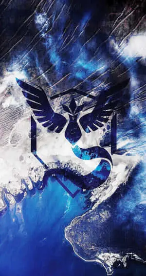 Articuno In Fluid Art Background