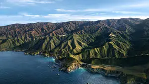 Big Sur Lush Green Mountainous Terrain