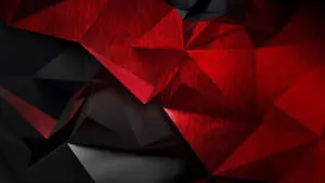 Black And Red Abstract Polygon