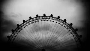 Black And White Aesthetic Ferris Wheel