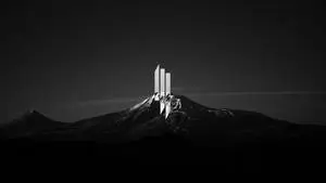 Black And White Aesthetic Mountain Pillars