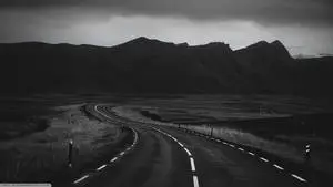 Black And White Aesthetic Winding Road