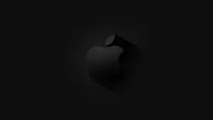 Black Apple Logo 4k