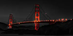 Black Red 4K Bridge