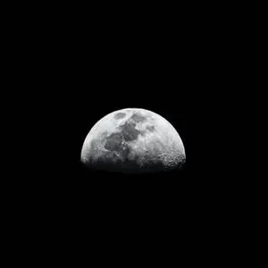 Black Space And The Moon Rising