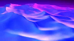 Blue Aesthetic Wave Art