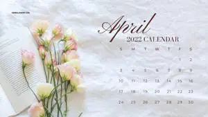 Captivating April 2022 calendar with a blend of literature and nature