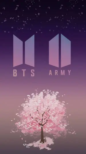 BTS ARMY Logo Purple Aesthetic