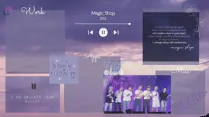 BTS Magic Shop Purple Aesthetic