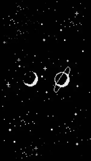 Cartoon Galaxy Black Aesthetic Tumblr iPhone