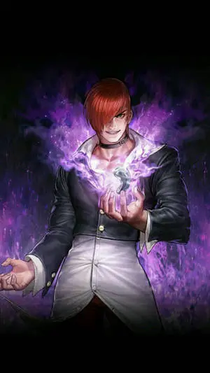 Chou ML Iori Yagami Purple Aesthetic Powers
