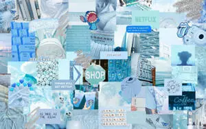 Collage Sky Blue Aesthetic PC