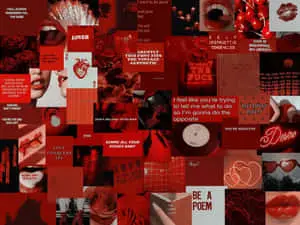 Evoking Passion and Power with Red Aesthetic Laptop Wallpaper
