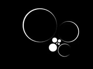 Cool Black And White Circles Picture