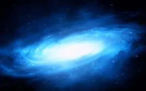 Admire the beauty of the Cool Blue Galaxy