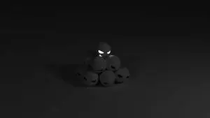 Cool Dark Angry Emoji