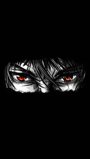 Cool Eyes Anime Black And White iPhone