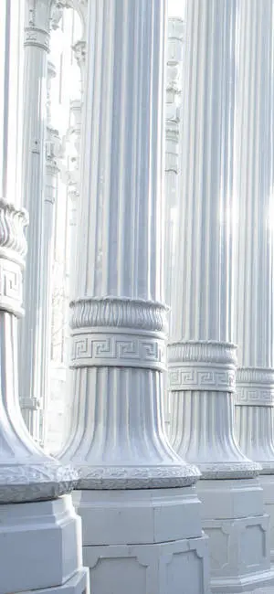Cool iPhone White Pillars