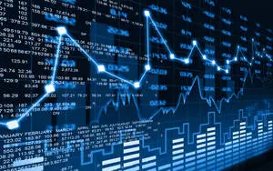 Crypto Line Graph Background