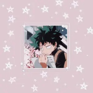 Cute Aesthetic Deku Pink Aesthetic Stars