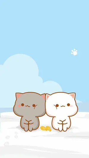 Cute Cat Sticker Aesthetic Phone