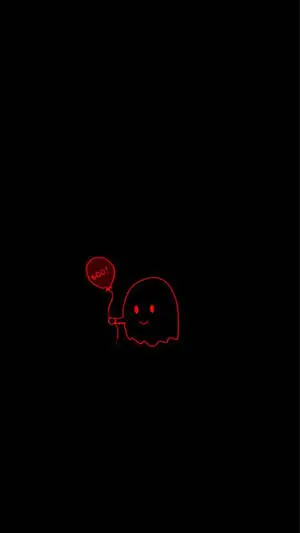 Cute Dark Red Ghost
