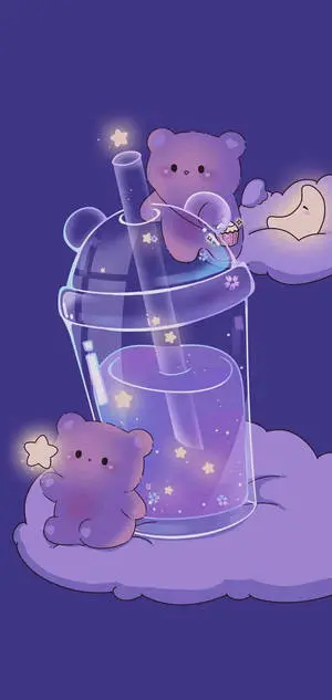 Cute Purple Iphone Screen