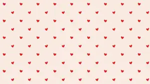Cute Red Hearts with Pink backround