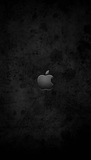Cute Total Black Apple Logo