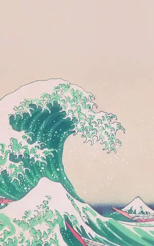 Cute Wave Aesthetic Phone