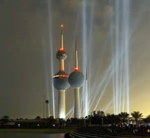 Dark Aesthetic Kuwait Towers Mobile