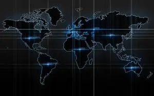 Dark Aesthetic World Map