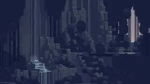 Dark Pixel Utopian City