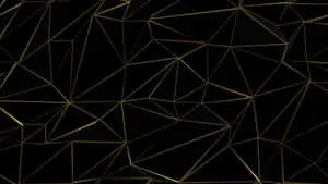 Simple Geometric Design On Black Background
