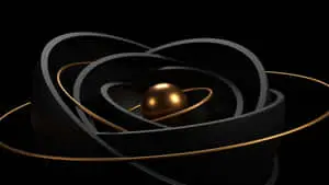 Holographic Space Design Black Background