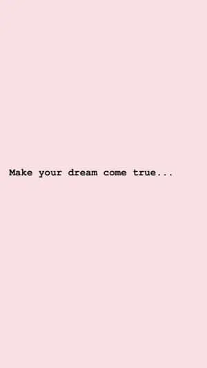 Pink Dream Aesthetic Background With Quote