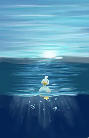 Ducklett On Ocean