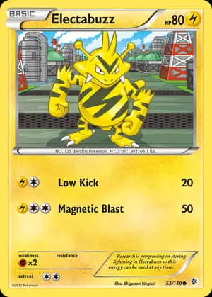 Electabuzz Trading Card