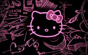 Emo Hello Kitty Pink Art